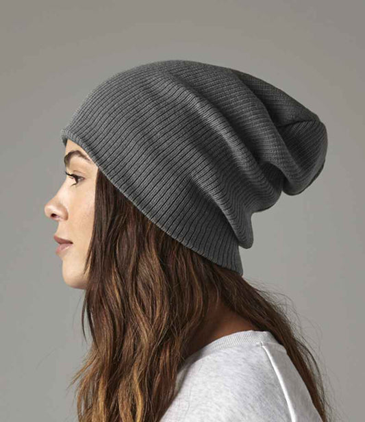 Beechfield Slouch Beanie | Smoke Grey