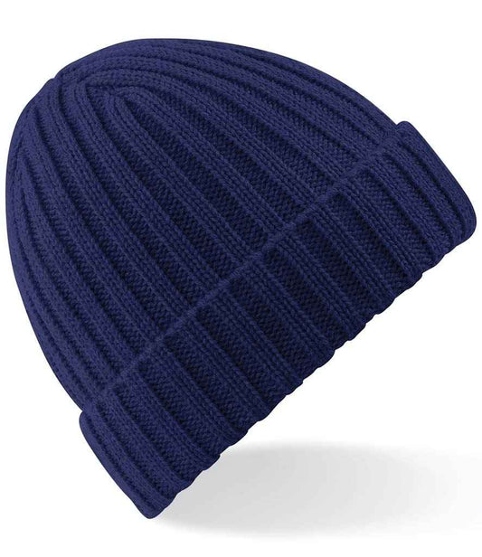 Beechfield Chunky Ribbed Beanie | Oxford Navy