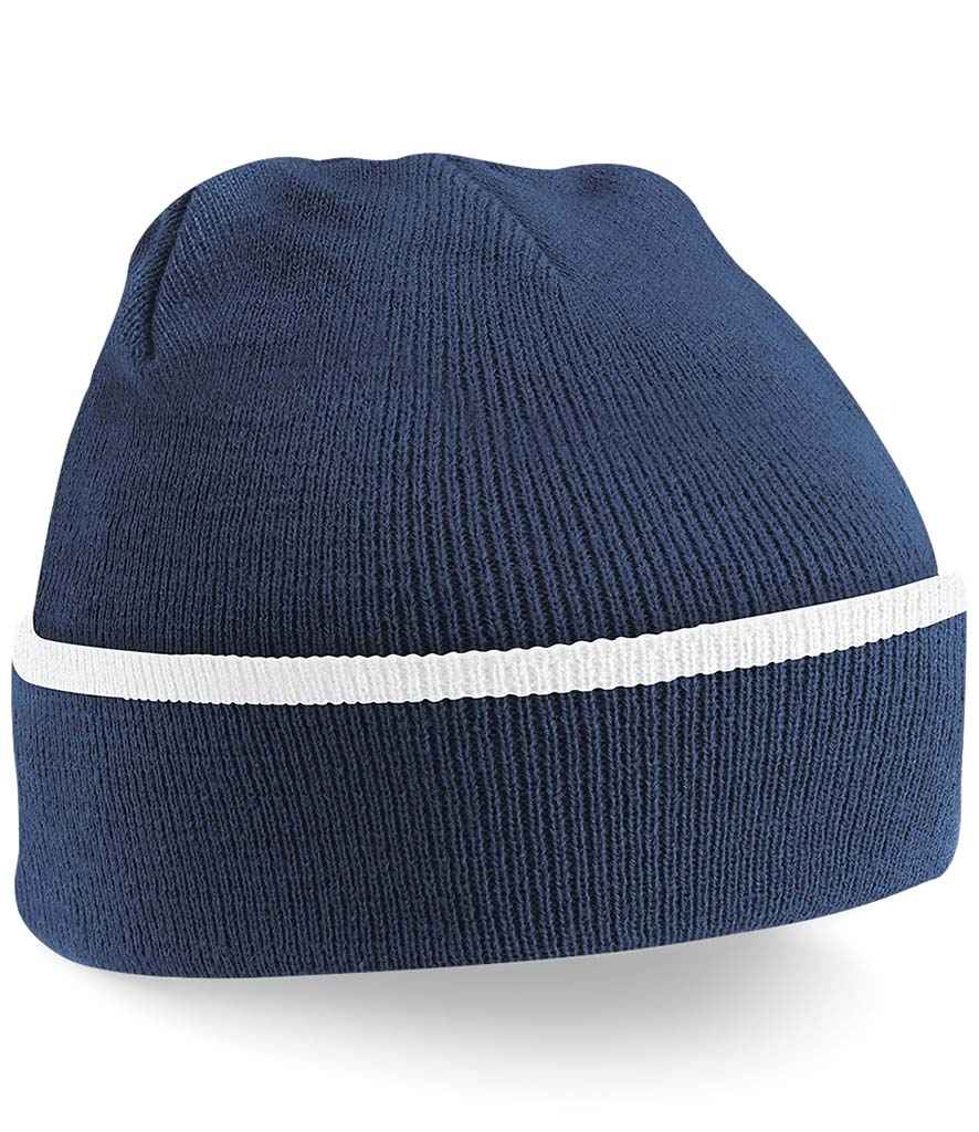 Beechfield Teamwear Beanie | French Navy/White
