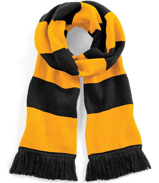 Beechfield Stadium Scarf | Black/Gold