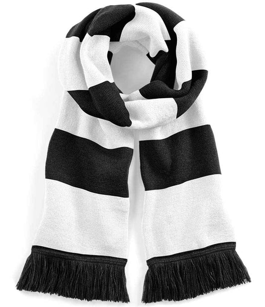 Beechfield Stadium Scarf | Black/White