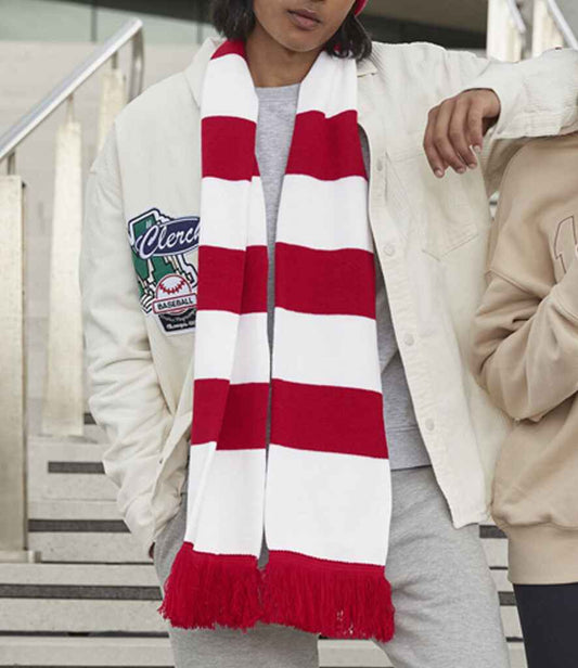 Beechfield Stadium Scarf | Classic Red/White