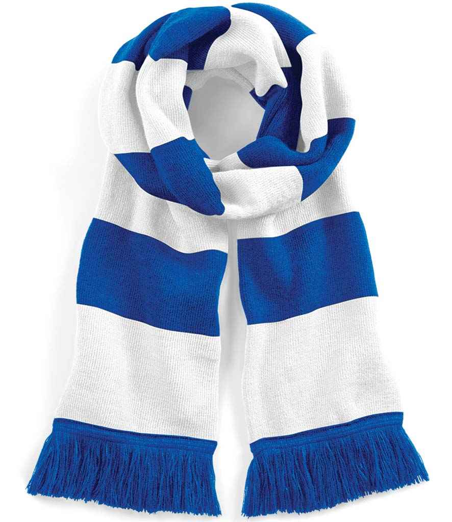 Beechfield Stadium Scarf | Bright Royal/White