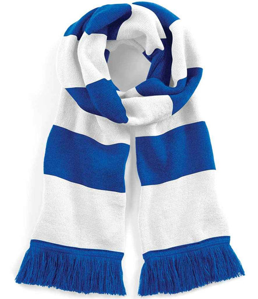 Beechfield Stadium Scarf | Bright Royal/White