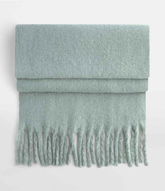 Beechfield Fluffy Scarf | Dusty Green