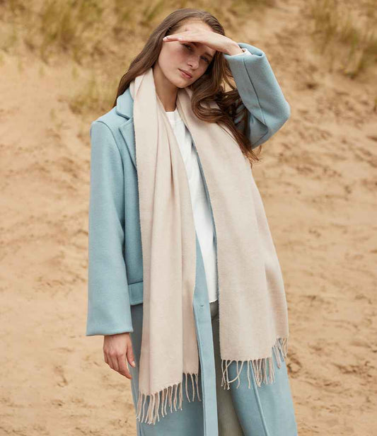 Beechfield Classic Woven Scarf | Almond