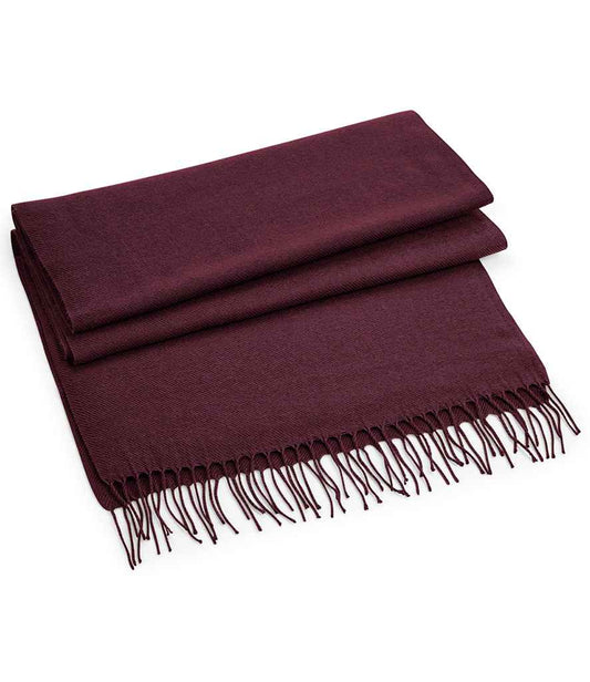 Beechfield Classic Woven Scarf | Burgundy