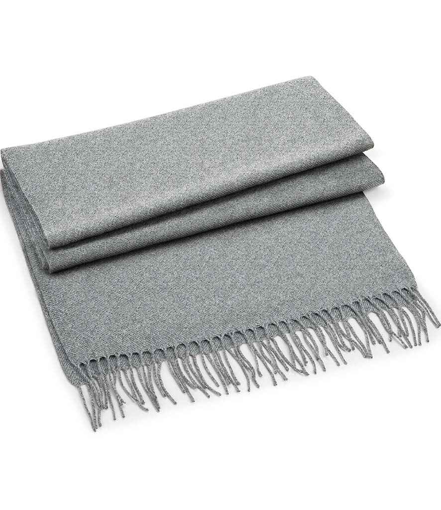 Beechfield Classic Woven Scarf | Heather Grey