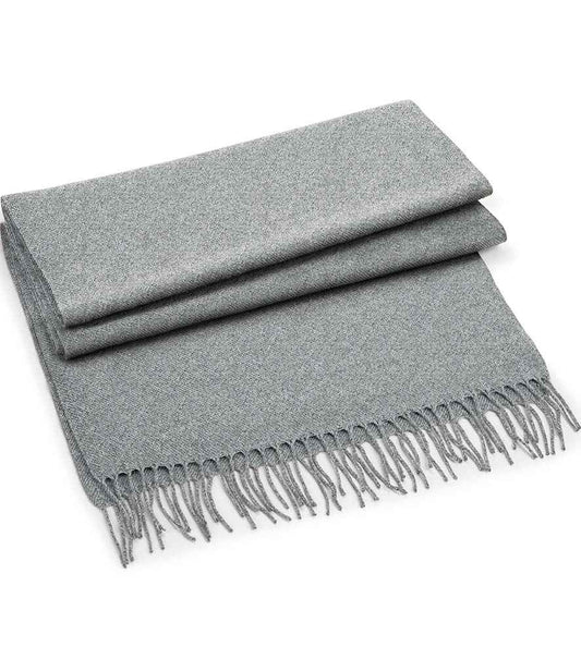 Beechfield Classic Woven Scarf | Heather Grey