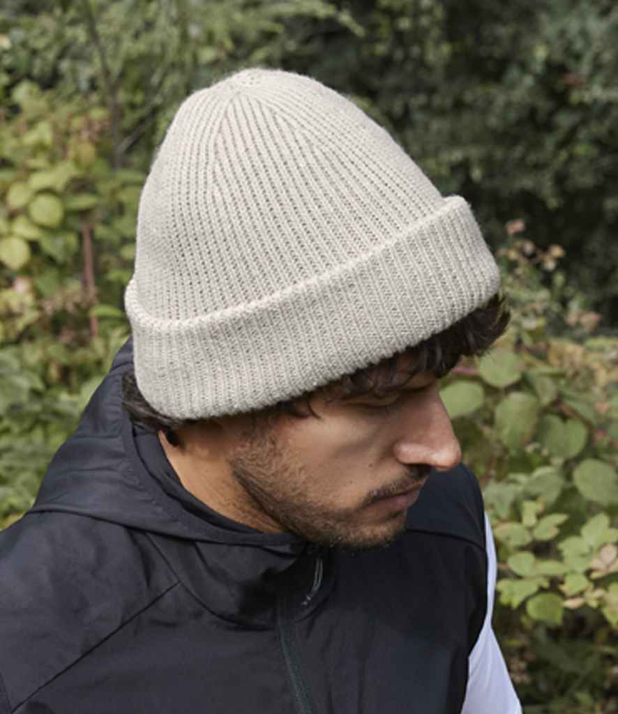 Beechfield Recycled Wind Resistant Breathable Elements Beanie | Natural Stone