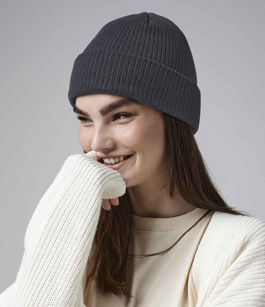 Beechfield Organic Cotton Beanie | Graphite Grey