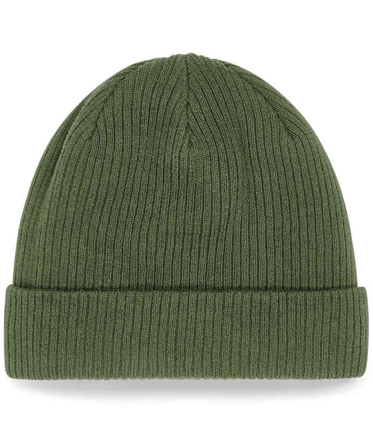 Beechfield Organic Cotton Beanie | Olive Green