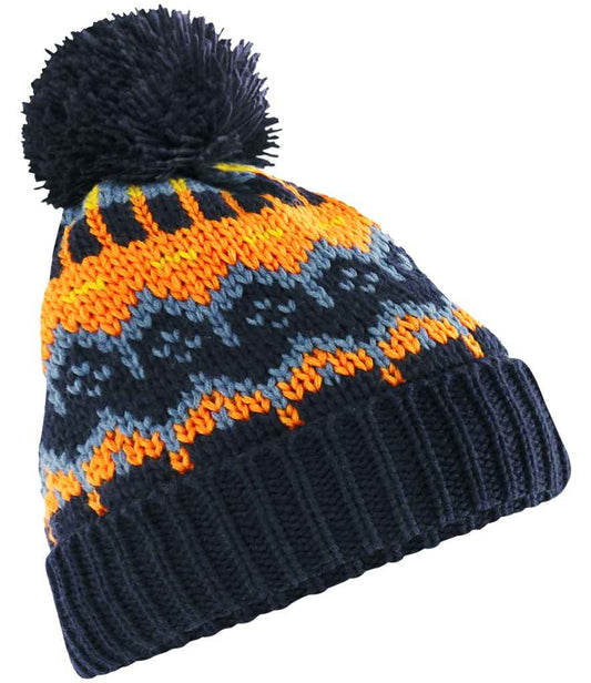 Beechfield Retro Ski Beanie | Blazing Blue