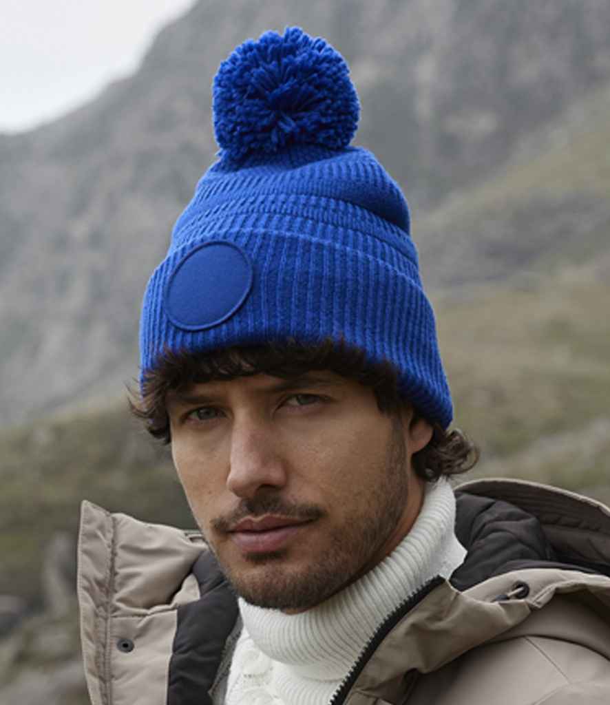 Beechfield Fan Patch Beanie | Bright Royal