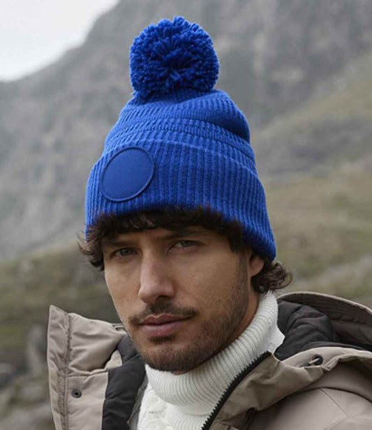 Beechfield Fan Patch Beanie | Bright Royal