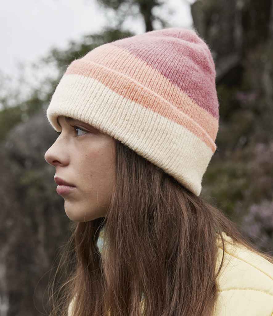 Beechfield Soft Wave Beanie | Rose/Peach/Vanilla