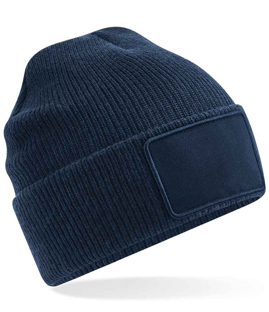 Beechfield Removable Patch Thinsulate™ Beanie | French Navy