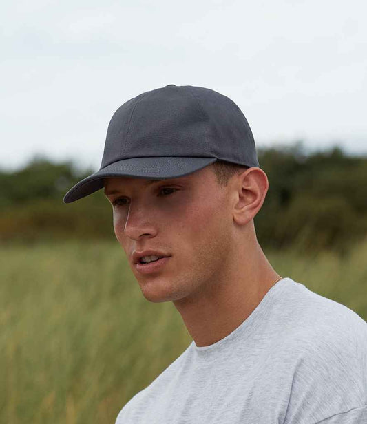 Beechfield Organic Cotton 6 Panel Cap | Graphite Grey