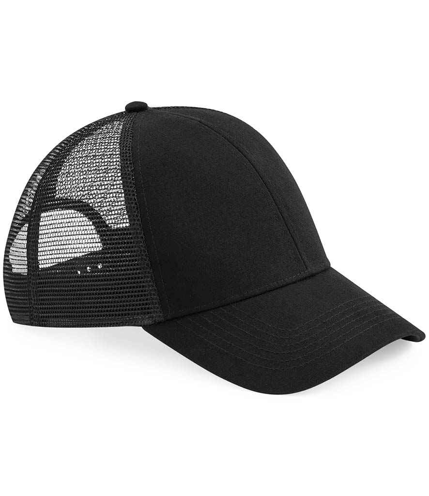 Beechfield Organic Cotton Trucker Cap | Black
