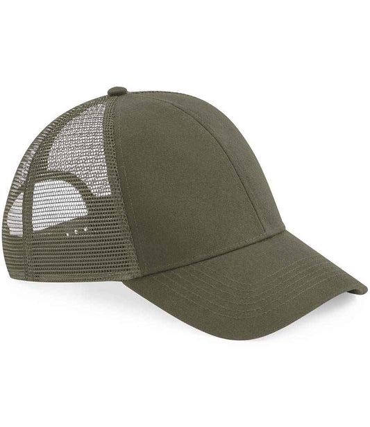 Beechfield Organic Cotton Trucker Cap | Olive Green