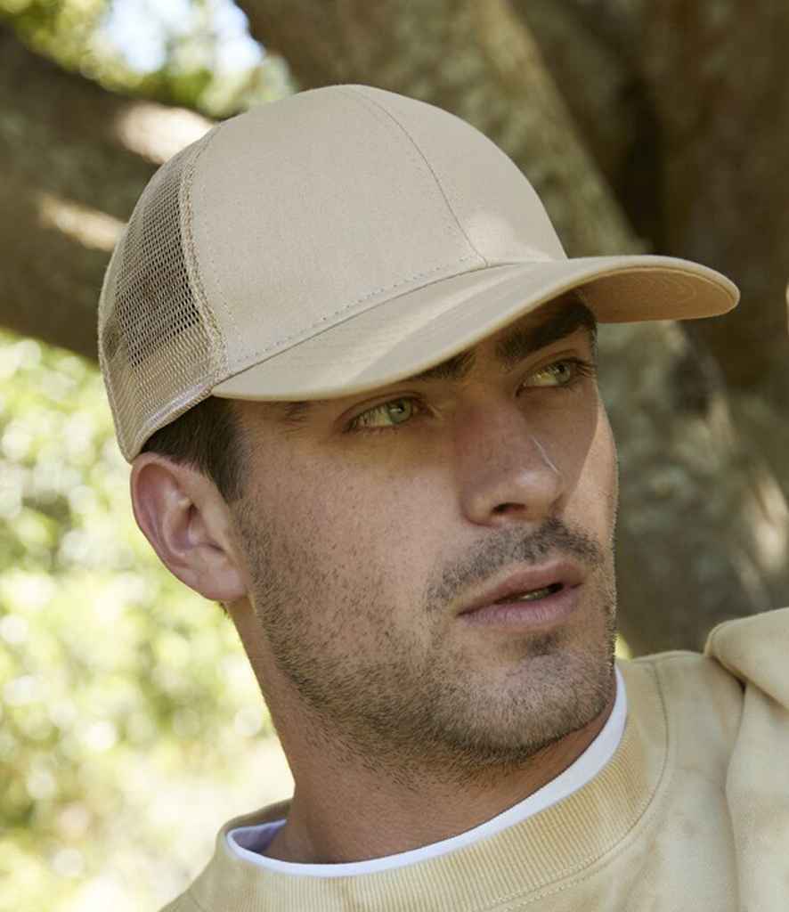 Beechfield Organic Cotton Trucker Cap | Sand