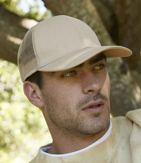 Beechfield Organic Cotton Trucker Cap | Sand