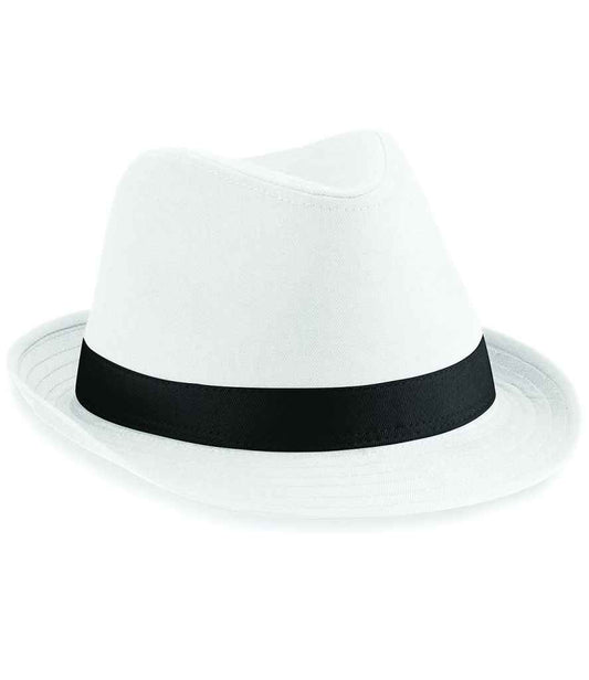 Beechfield Fedora | White/Black