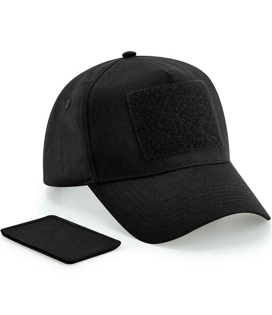 Beechfield Removable Patch 5 Panel Cap | Black