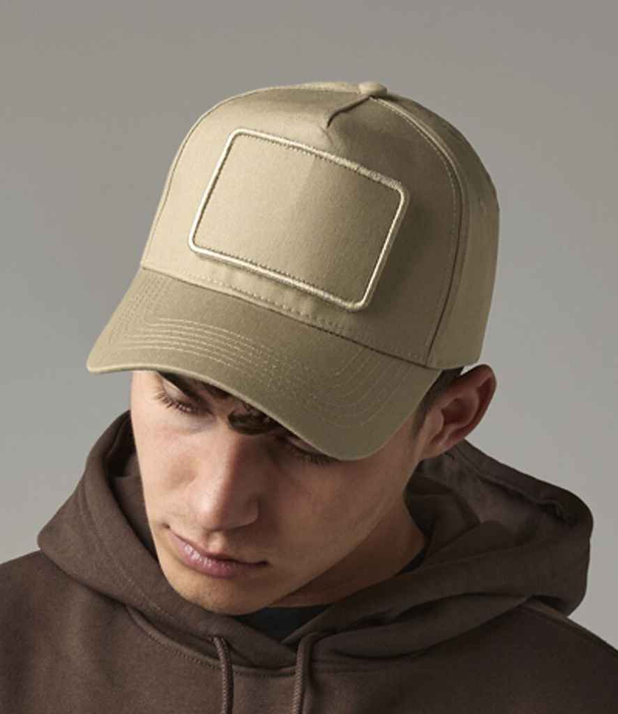 Beechfield Removable Patch 5 Panel Cap | Desert Sand
