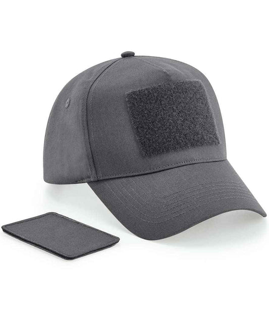 Beechfield Removable Patch 5 Panel Cap | Graphite Grey