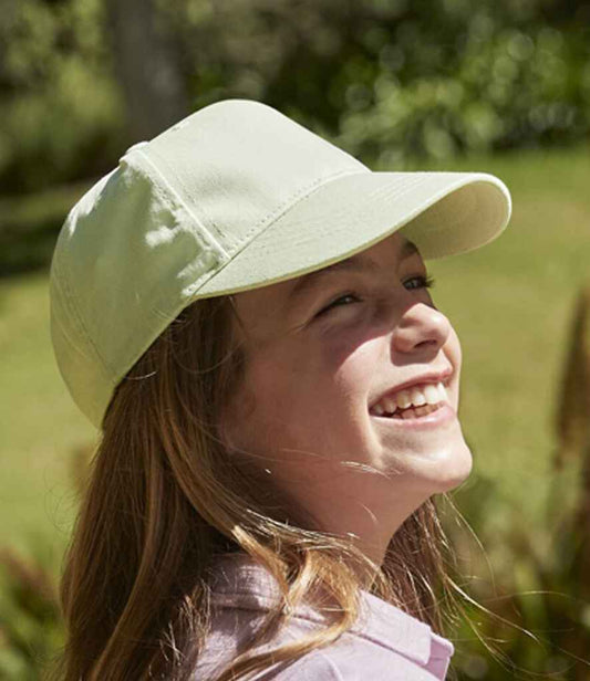 Beechfield Kids Organic Cotton 5 Panel Cap | Pistachio