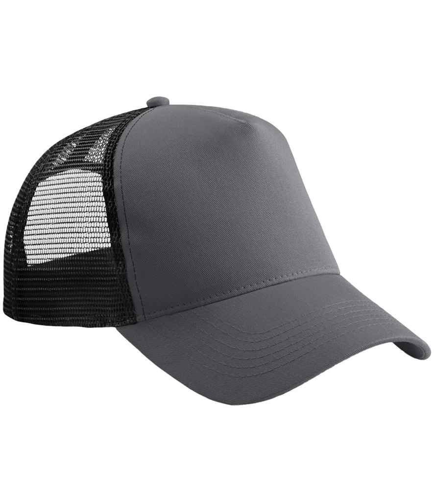 Beechfield Snapback Trucker Cap | Graphite Grey/Black