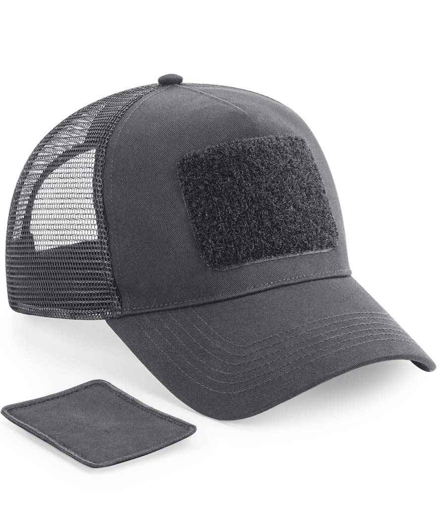 Beechfield Patch Snapback Trucker Cap | Graphite Grey