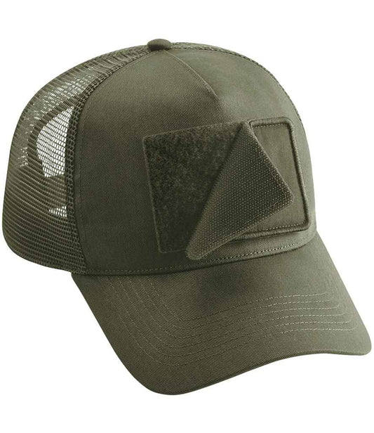 Beechfield Patch Snapback Trucker Cap | Military Green