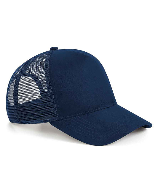Beechfield Suede Snapback Trucker Cap | French Navy
