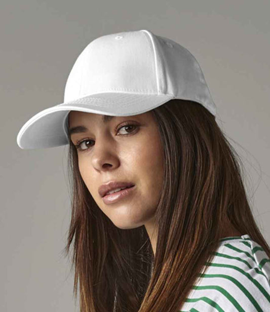 Beechfield Urbanwear 6 Panel Snapback Cap | White