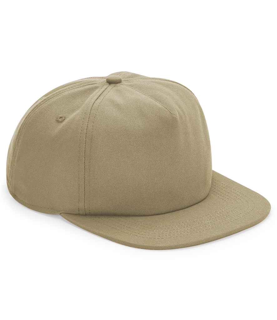 Beechfield Organic Cotton Unstructured 5 Panel Cap | Desert Sand