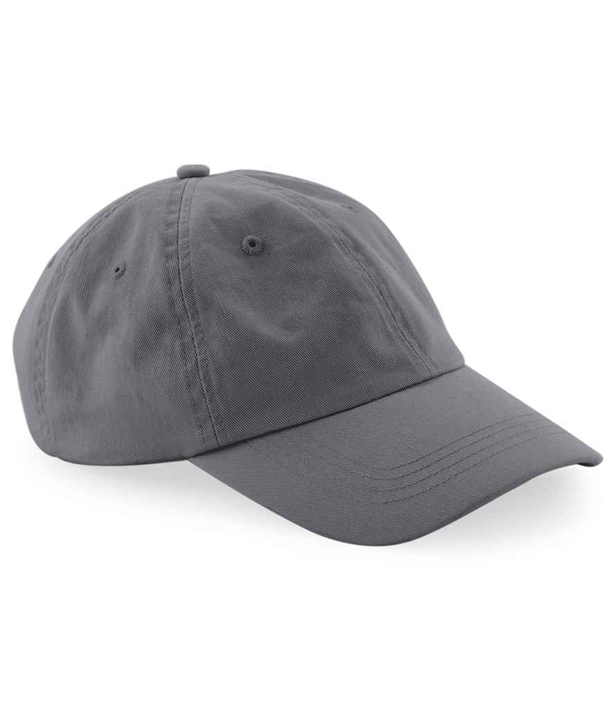 Beechfield Organic Cotton 6 Panel Dad Cap | Graphite Grey