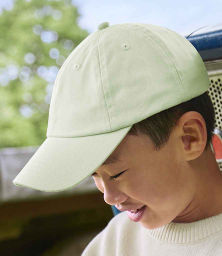 Beechfield Junior Low Profile 6 Panel Dad Cap | Pastel Mint