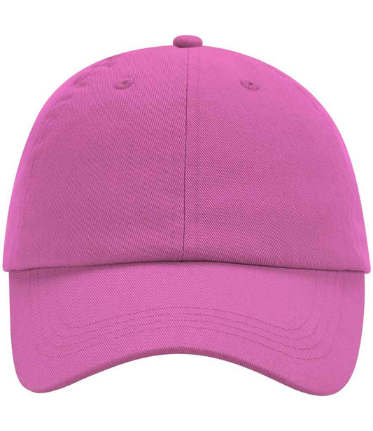 Beechfield Junior Low Profile 6 Panel Dad Cap | True Pink