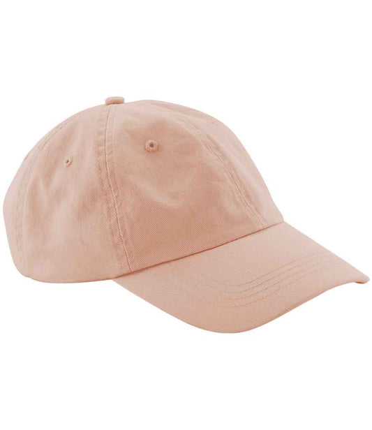 Beechfield Low Profile 6 Panel Dad Cap | Peach