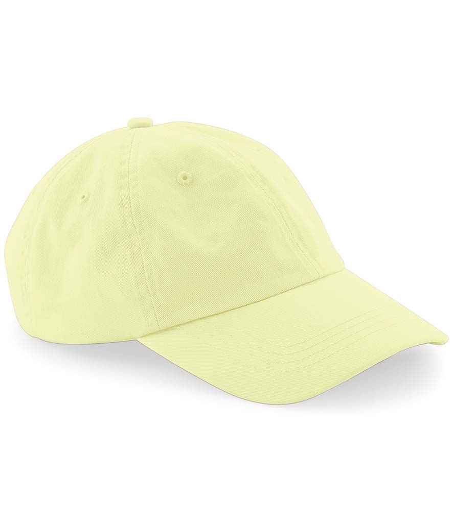 Beechfield Low Profile 6 Panel Dad Cap | Pastel Lemon