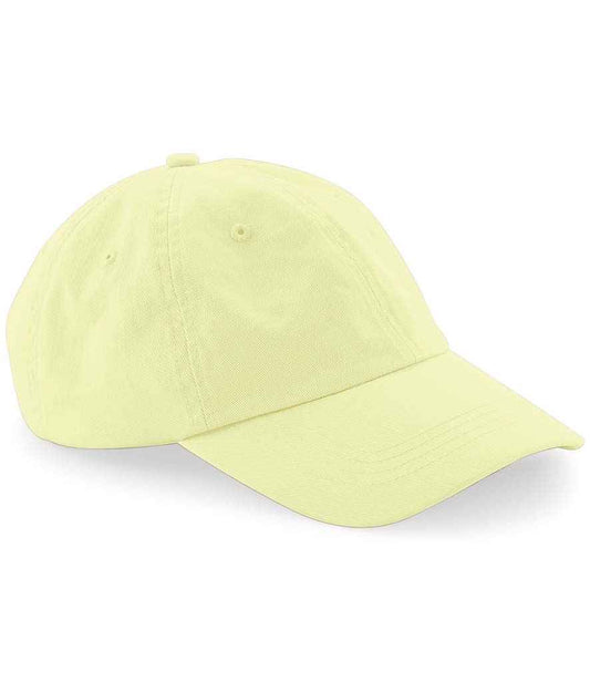 Beechfield Low Profile 6 Panel Dad Cap | Pastel Lemon