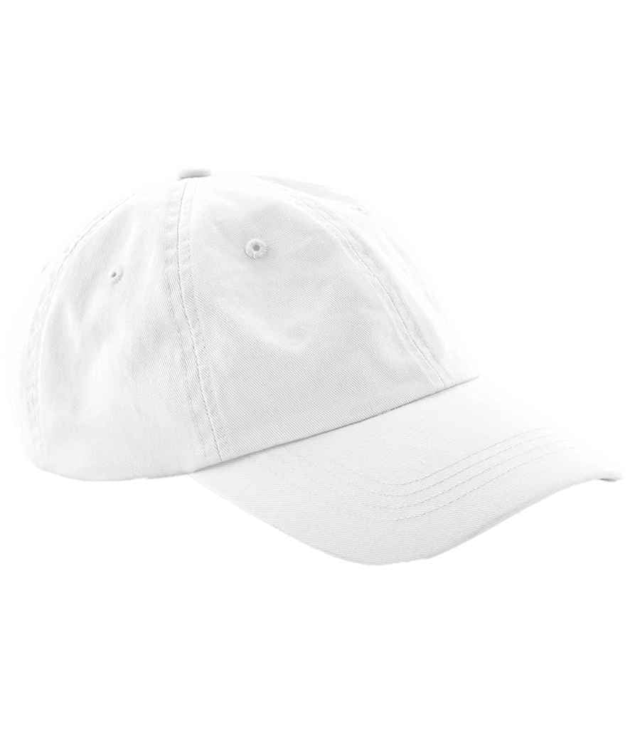 Beechfield Low Profile 6 Panel Dad Cap | White