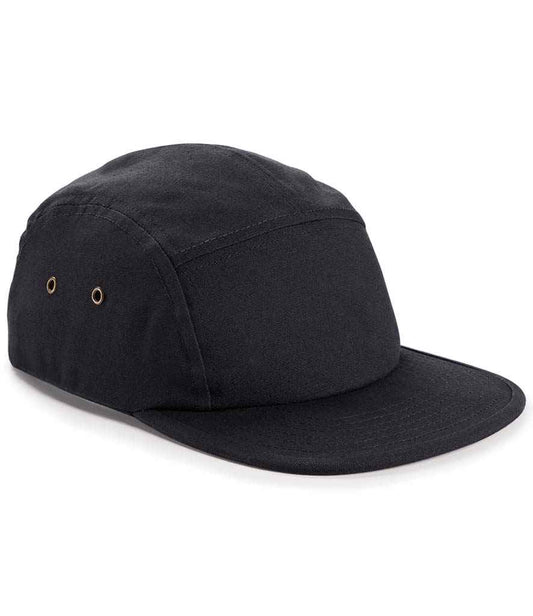 Beechfield Canvas 5 Panel Cap | Black