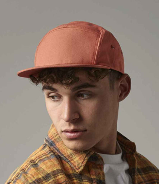 Beechfield Canvas 5 Panel Cap | Terracotta