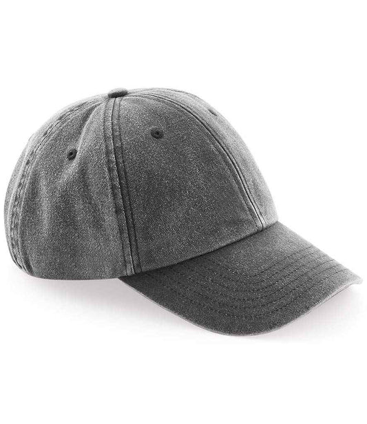 Beechfield Low Profile Vintage Cap | Vintage Black