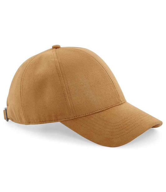 Beechfield Faux Suede 6 Panel Cap | Caramel