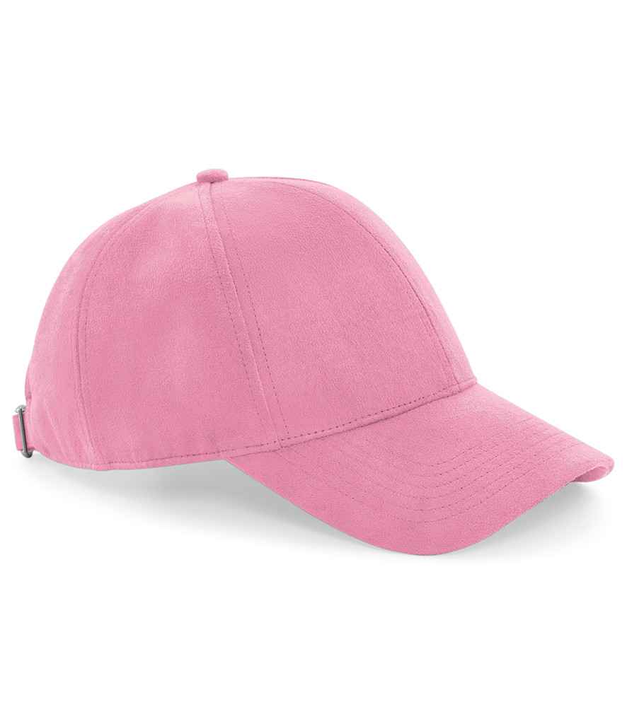 Beechfield Faux Suede 6 Panel Cap | Dusty Pink