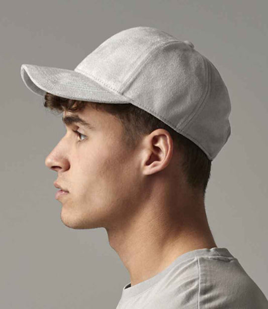 Beechfield Faux Suede 6 Panel Cap | Light Grey